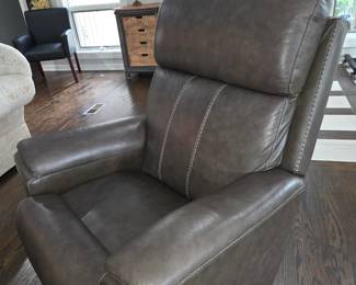 Leather recliner