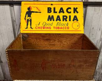 Black Maria Chewing Tobacco Box