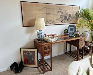 Wooden Desk, Wall Art