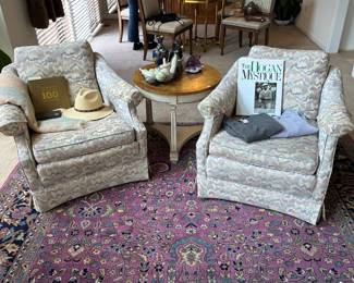Area Rug, Accent Chair, Decorative Pillow, Wooden Side Table 