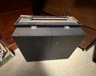vintage Voice of Music (V-M) Model 382 MCM portable stereophonic record player