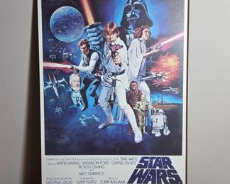 Star Wars Vintage Movie Poster Display