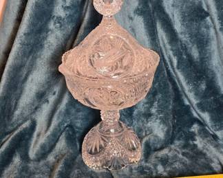 Hofbauer Byrdes Lead Crystal Compote