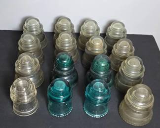Glass Insulators in Multiple Colors