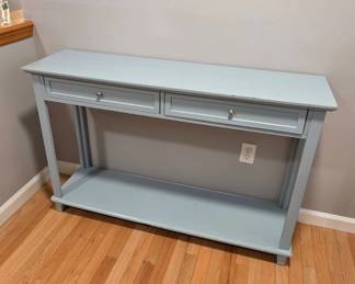Light Blue Wooden Console Table