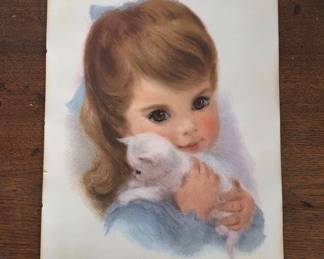 1960s Northern Tissue Girls Art Print