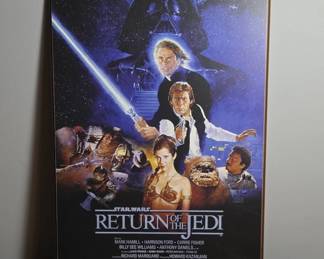 Star Wars Return of the Jedi Poster Plaque
