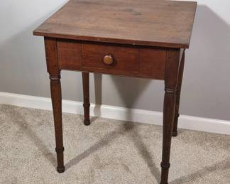 Wooden Side Table With Drawer