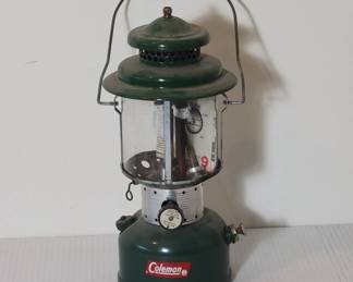 Coleman Green Lantern with Glass Globe