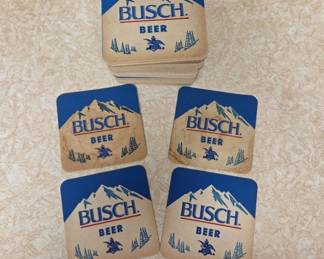 Busch Beer Branded Cardboard Coasters