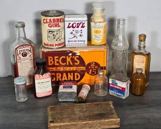 Vintage Food and Medicine Tins