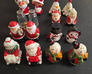 Christmas-Themed Salt and Pepper Shakers