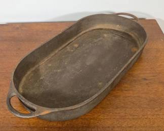Cast Iron Oval Roasting Pan With Handles