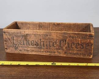 Lakeshire Cheese Co Wooden Box