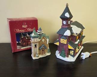 Holiday Time Illuminated Village Decor