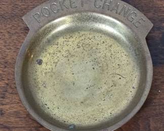 Brass Pocket Change Tray