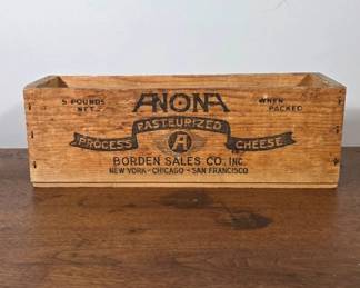 Anona Cheese Wooden Crate by Borden