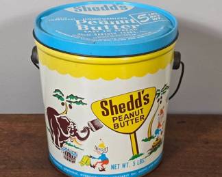 Shedd's Peanut Butter Tin with Handle