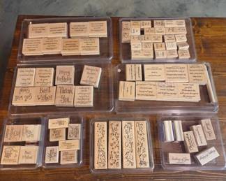 Stampin Up Rubber Stamp Collection
