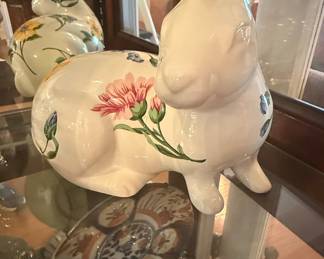 Tiffany & Co. Sintra Porcelain Floral Rabbit Figurine