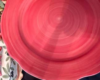 Flora di Roma Coral Swirl Dinner Plates