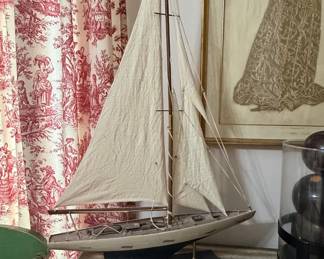Vintage J-Class Yacht Model