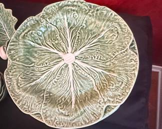Bordallo Pinheiro Cabbage Leaf Plates