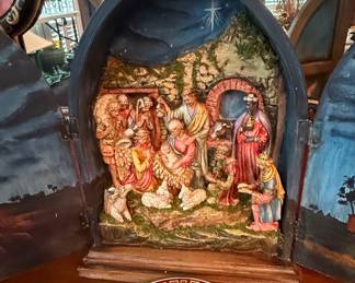 Joseph's Studio Nativity Triptych with Hinged Shrine