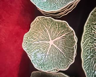 Bordallo Pinheiro Cabbage Leaf Bowls - Set of 6