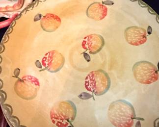 Vintage Hand-Painted Fruit Plates by Gibson Designs