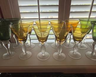 Southern Living Arlington Amber Wine Goblets