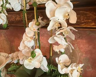 Artificial Phalaenopsis Orchid Arrangement in Decorative Planter