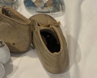 Vintage Leather Infant Shoes - Mrs. Day's Ideal