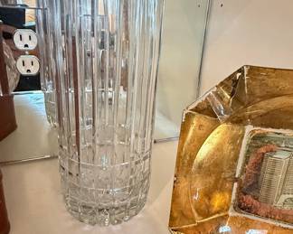 Cristal d'Arques Montparnasse Heavy Cut Crystal Vase