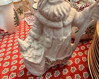 Lenox China Jewels Woodland Santa Pitcher