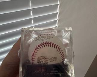 2005 World Series Official Game Baseball - Autographed