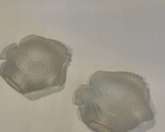 Barolac Frosted Crystal Fish Dishes