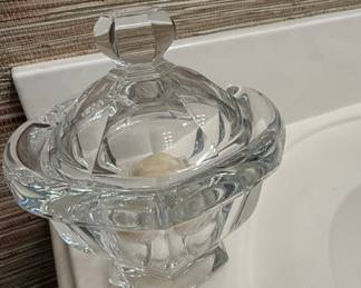Baccarat Crystal Harcourt Missouri Jam Jar with Lid