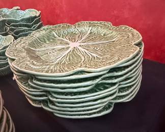Bordallo Pinheiro Cabbage Leaf Plates