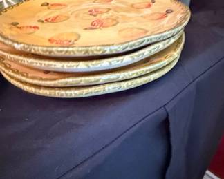 Vintage Hand-Painted Fruit Plates by Gibson Designs