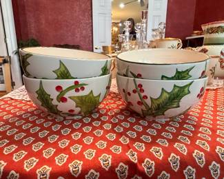 Lenox Holiday Holly Berry Bowls