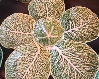 Vintage Bordallo Pinheiro Cabbage Leaf Serving Platter