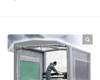 Professional paint spraying tent and accessories