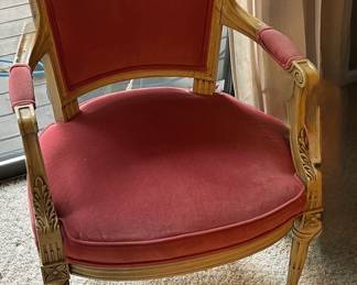 Louis XVI Style Giltwood Armchair
