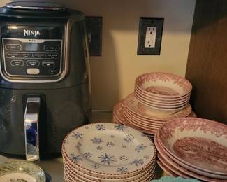 Ninja deep fryer, dishes,