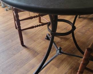 Round table with claw feet