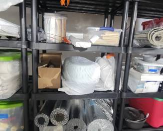 Storage racks.  Supplies sold separately 