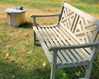 Wooden bench 