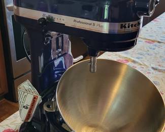 Kitchen Aid professional mixer. Cobalt color