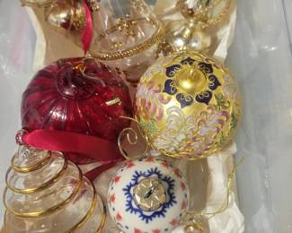Nice glass Christmas ornaments 